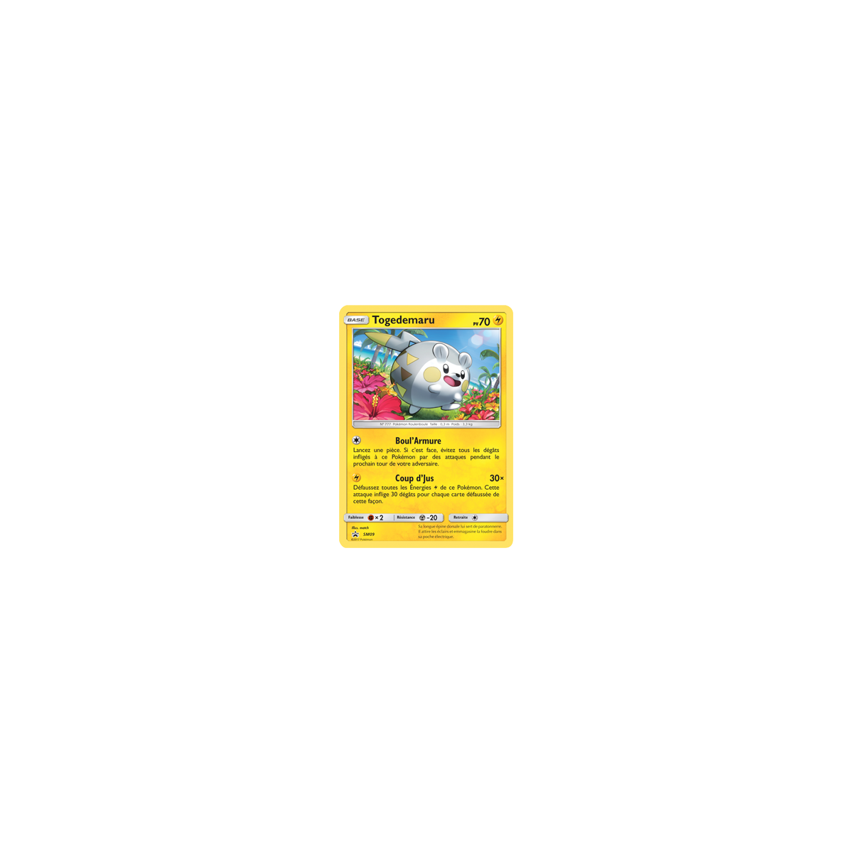 Carte Togedemaru - de Pokémon SM09