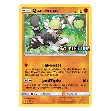 Quartermac SM12 : - de Pokémon Promo SM (Soleil et Lune)