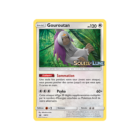 Carte Gouroutan - de Pokémon SM13