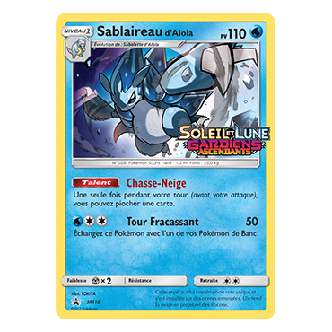 Sablaireau d'Alola SM18 : - de Pokémon Promo SM (Soleil et Lune)