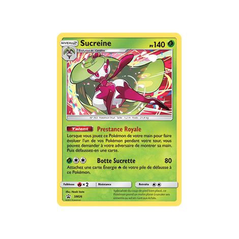 Carte Sucreine - de Pokémon SM26