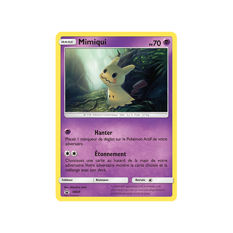 Mimiqui SM29 : - de Pokémon Promo SM (Soleil et Lune)