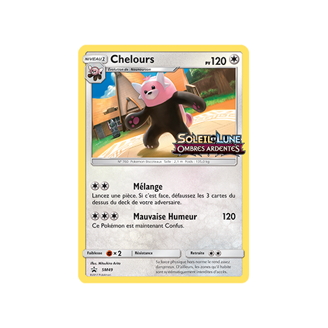 Chelours SM49 : - de Pokémon Promo SM (Soleil et Lune)