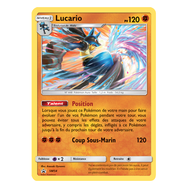Carte Lucario - de Pokémon SM54