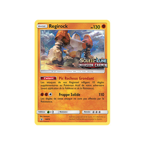 Regirock, carte - de Promo SM (Soleil et Lune)