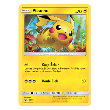 Pikachu SM76 : - de Pokémon Promo SM (Soleil et Lune)