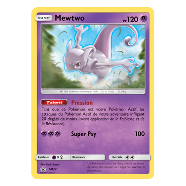 Mewtwo SM77 : - de Pokémon Promo SM (Soleil et Lune)