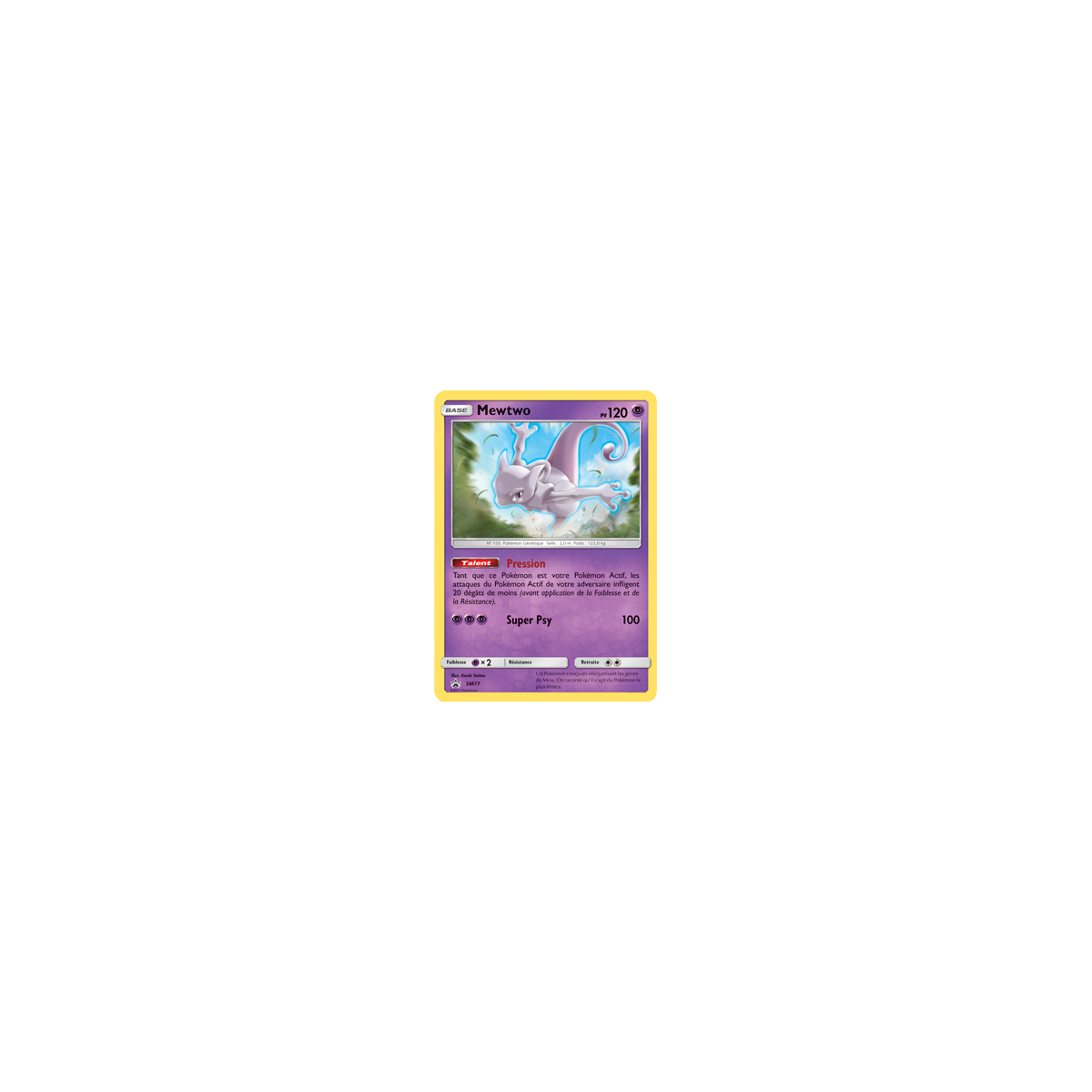 Mewtwo SM77 : - de Pokémon Promo SM (Soleil et Lune)