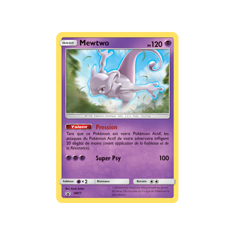 Mewtwo SM77 : - de Pokémon Promo SM (Soleil et Lune)