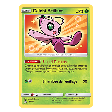 Carte Celebi Brillant - de Pokémon SM79