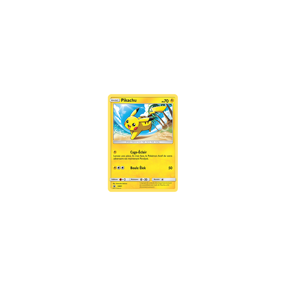 Pikachu, carte - de Promo SM (Soleil et Lune)