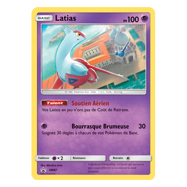 Latias SM87 : - de Pokémon Promo SM (Soleil et Lune)