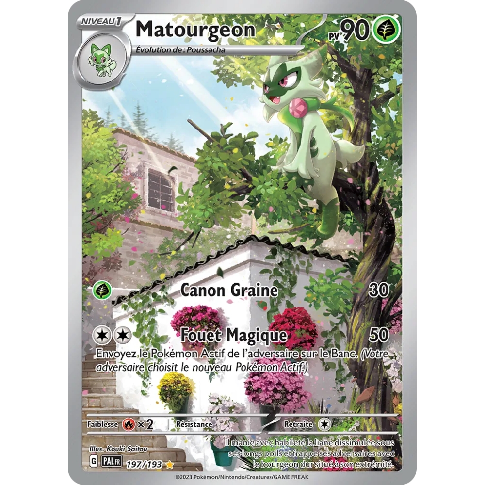 Carte Matourgeon - Illustration rare de Pokémon Écarlate et Violet Évolutions à Paldea 197/193