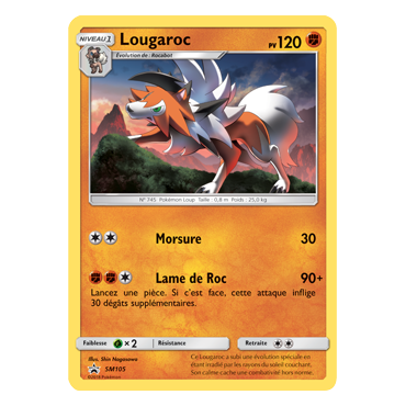 Lougaroc SM105 : - de Pokémon Promo SM (Soleil et Lune)