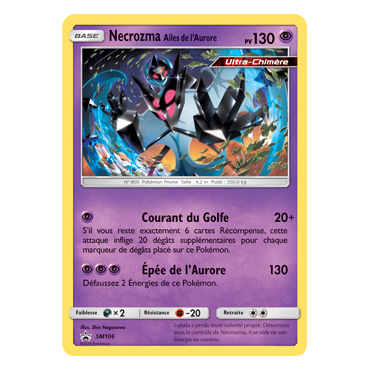 Necrozma Ailes de l'Aurore SM106 de Pokémon Promo SM (Soleil et Lune)