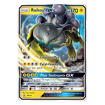 Raikou SM121 : - de Pokémon Promo SM (Soleil et Lune)