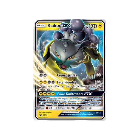 Raikou SM121 : - de Pokémon Promo SM (Soleil et Lune)