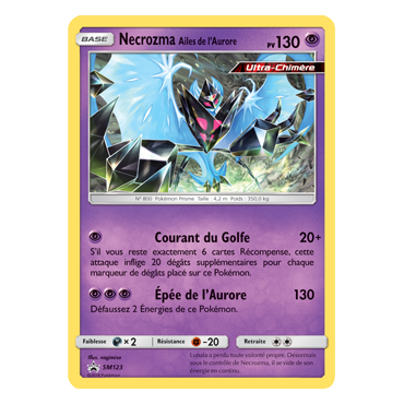 Carte Necrozma Ailes de l'Aurore - de Pokémon SM123