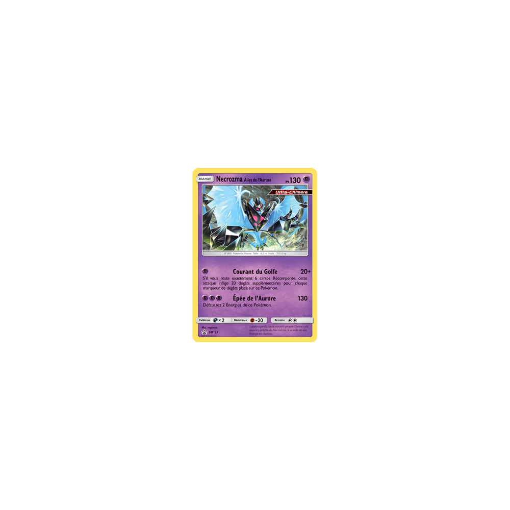 Carte Necrozma Ailes de l'Aurore - de Pokémon SM123