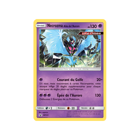 Carte Necrozma Ailes de l'Aurore - de Pokémon SM123