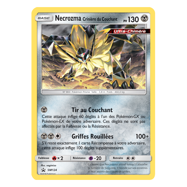 Necrozma Crinière du Couchant SM124 : - de Pokémon Promo SM (Soleil et Lune)