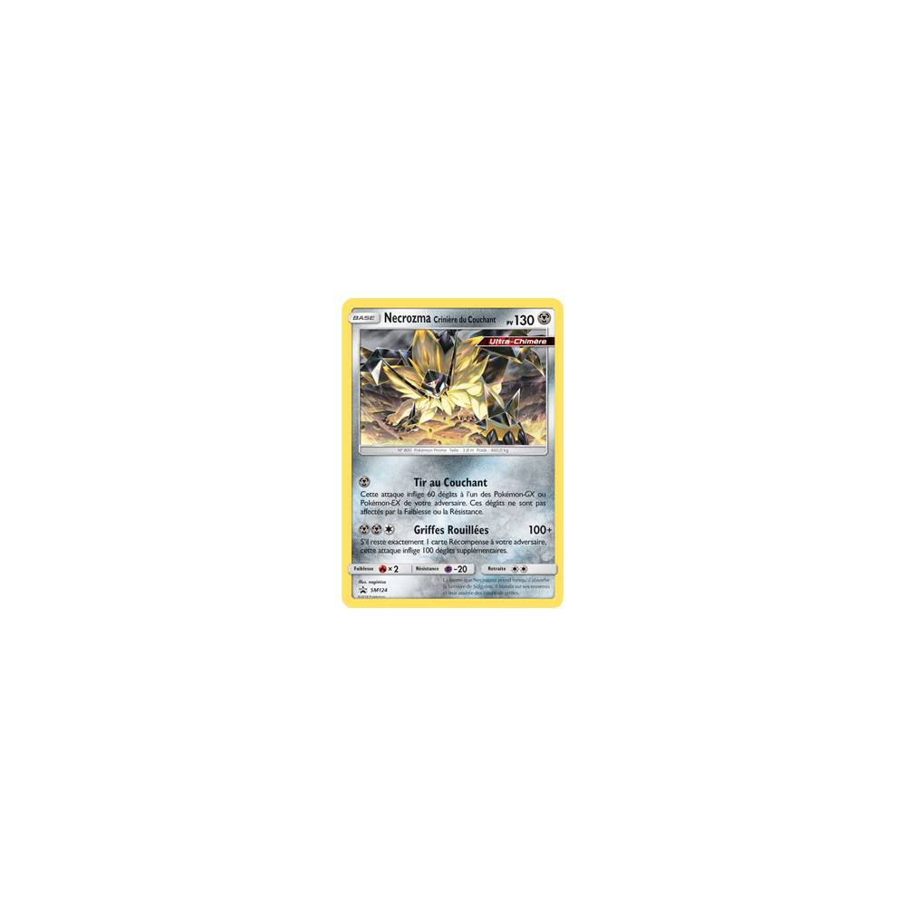 Necrozma Crinière du Couchant SM124 : - de Pokémon Promo SM (Soleil et Lune)