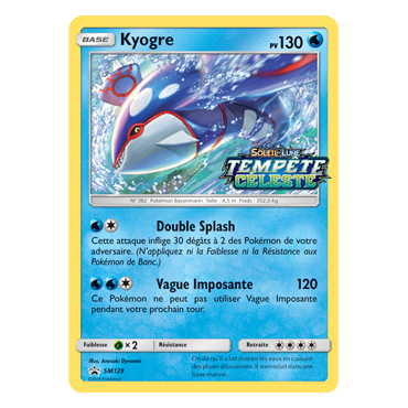Kyogre SM129 : - de Pokémon Promo SM (Soleil et Lune)