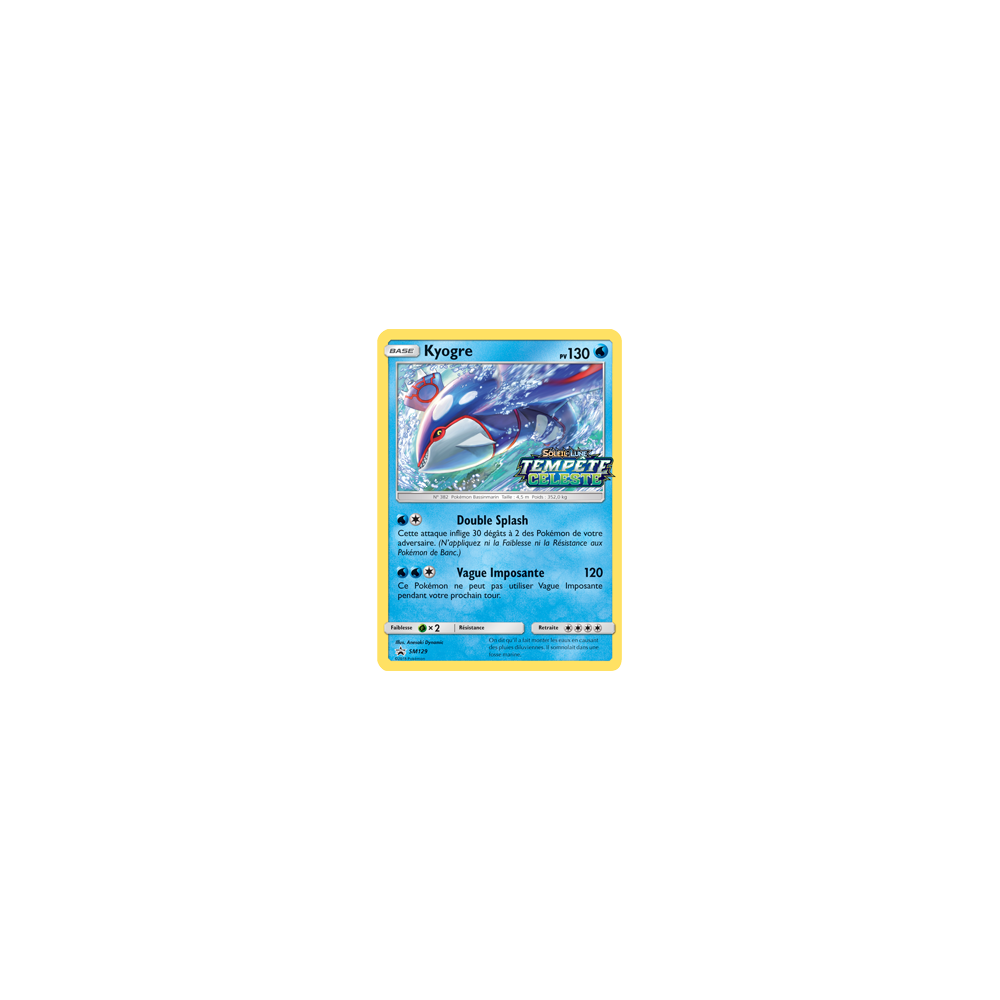 Kyogre SM129 : - de Pokémon Promo SM (Soleil et Lune)