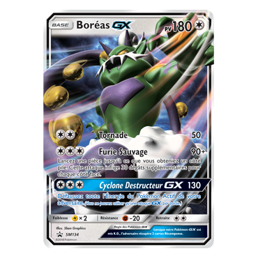 Carte Boréas - de Pokémon SM134
