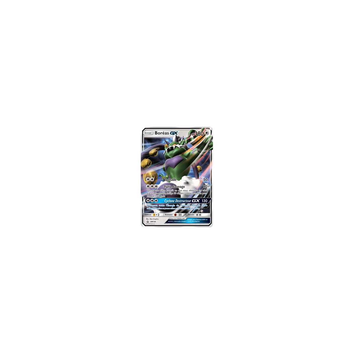 Carte Boréas - de Pokémon SM134