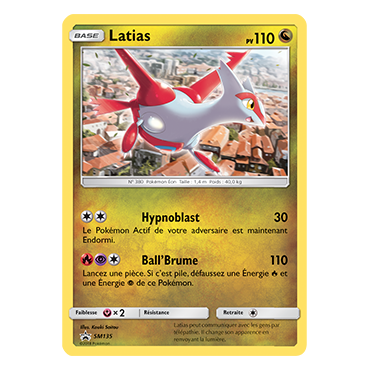 Latias SM135 : - de Pokémon Promo SM (Soleil et Lune)