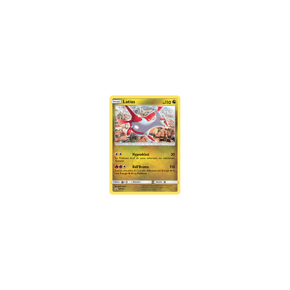 Latias SM135 : - de Pokémon Promo SM (Soleil et Lune)