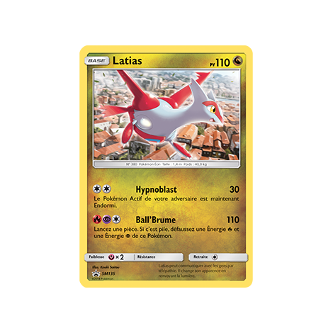 Latias SM135 : - de Pokémon Promo SM (Soleil et Lune)