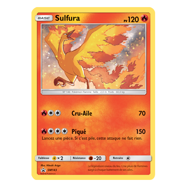 Sulfura SM143 : - de Pokémon Promo SM (Soleil et Lune)
