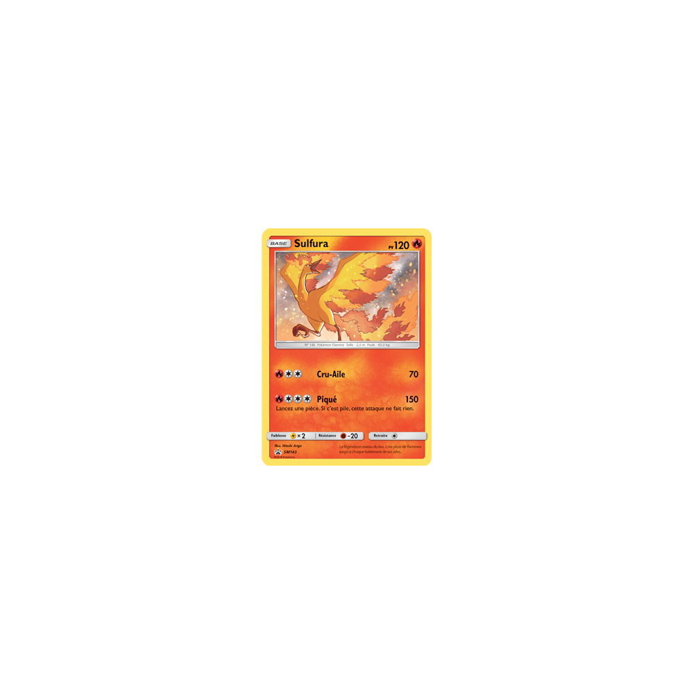 Sulfura SM143 : - de Pokémon Promo SM (Soleil et Lune)