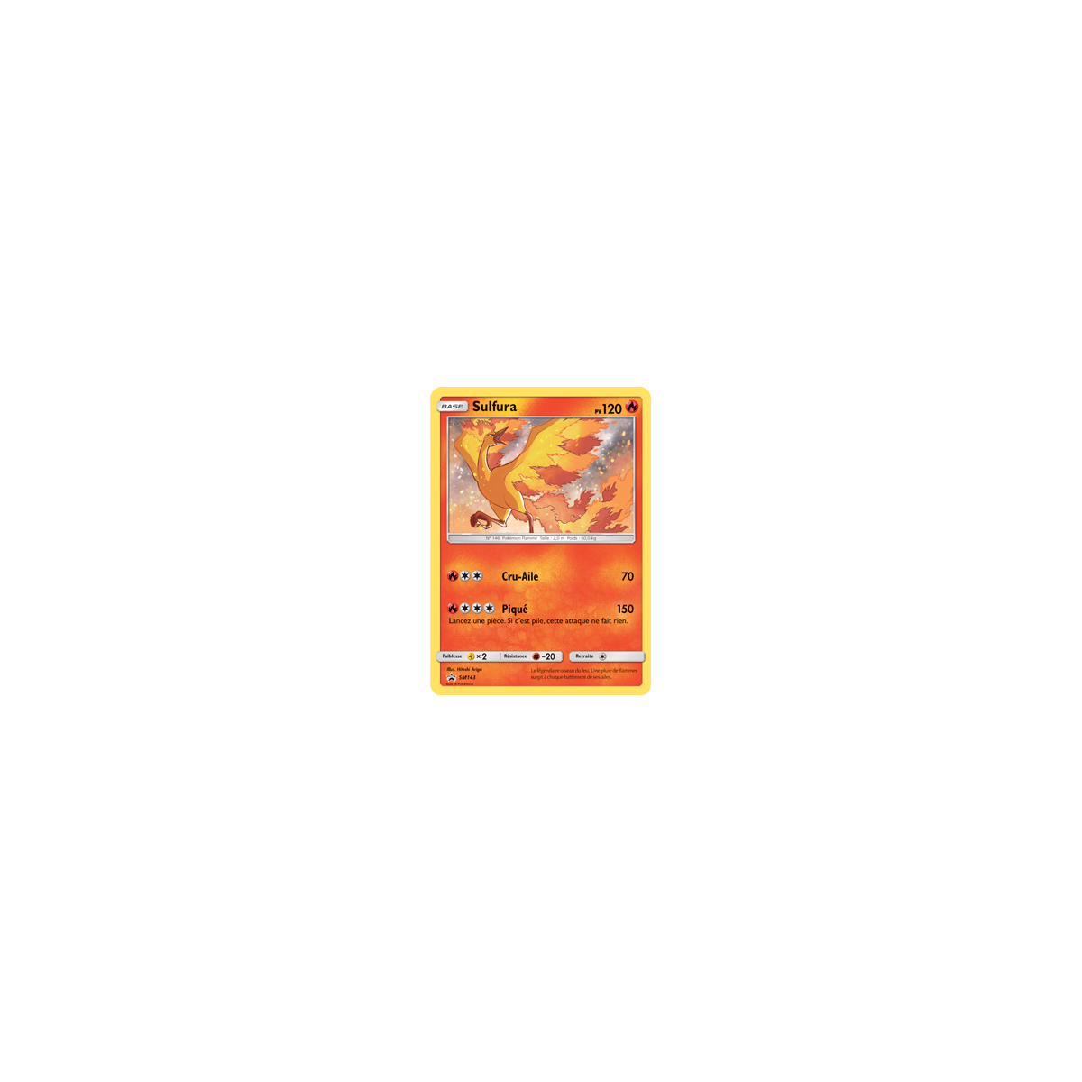 Sulfura SM143 : - de Pokémon Promo SM (Soleil et Lune)