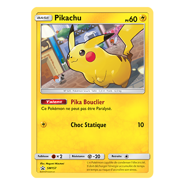 Pikachu, carte - de Promo SM (Soleil et Lune)