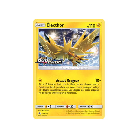 Carte Électhor - de Pokémon SM159