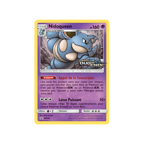 Nidoqueen, carte - de Promo SM (Soleil et Lune)