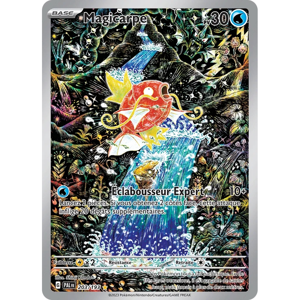 Carte Magicarpe - Illustration rare de Pokémon Écarlate et Violet Évolutions à Paldea 203/193