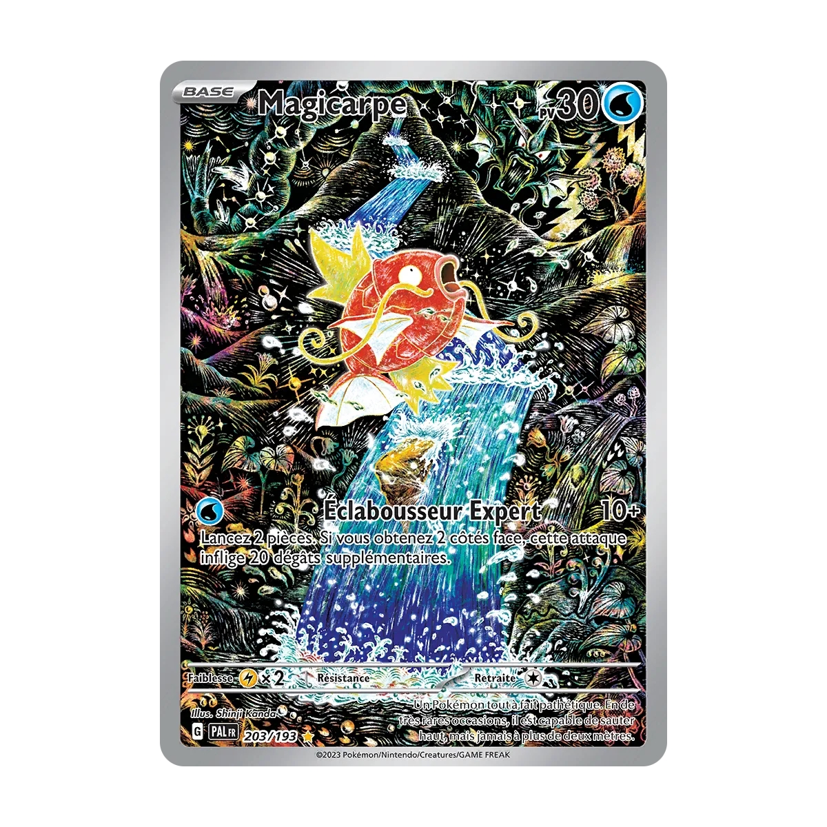 Carte Magicarpe - Illustration rare de Pokémon Écarlate et Violet Évolutions à Paldea 203/193