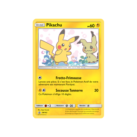 Carte Pikachu - de Pokémon SM162