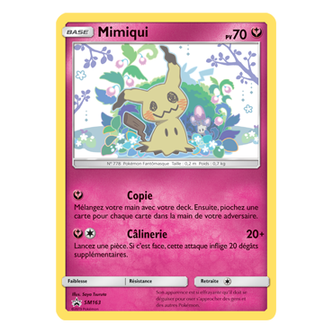 Mimiqui SM163 : - de Pokémon Promo SM (Soleil et Lune)