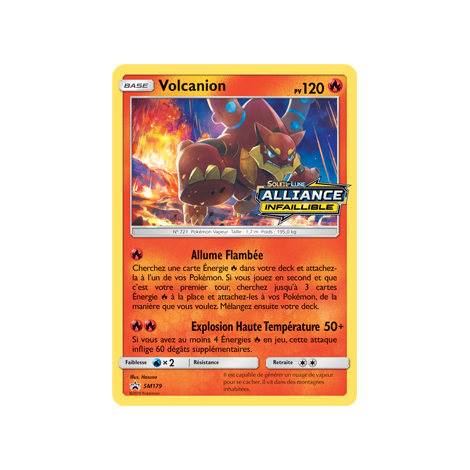 Carte Volcanion - de Pokémon SM179