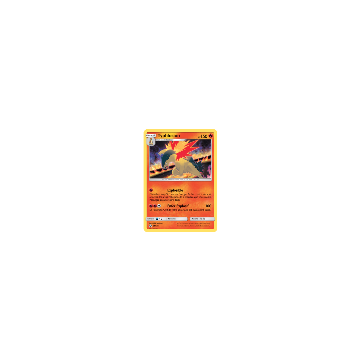 Typhlosion, carte - de Promo SM (Soleil et Lune)