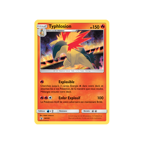 Typhlosion, carte - de Promo SM (Soleil et Lune)