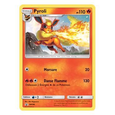 Carte Pyroli - de Pokémon SM186