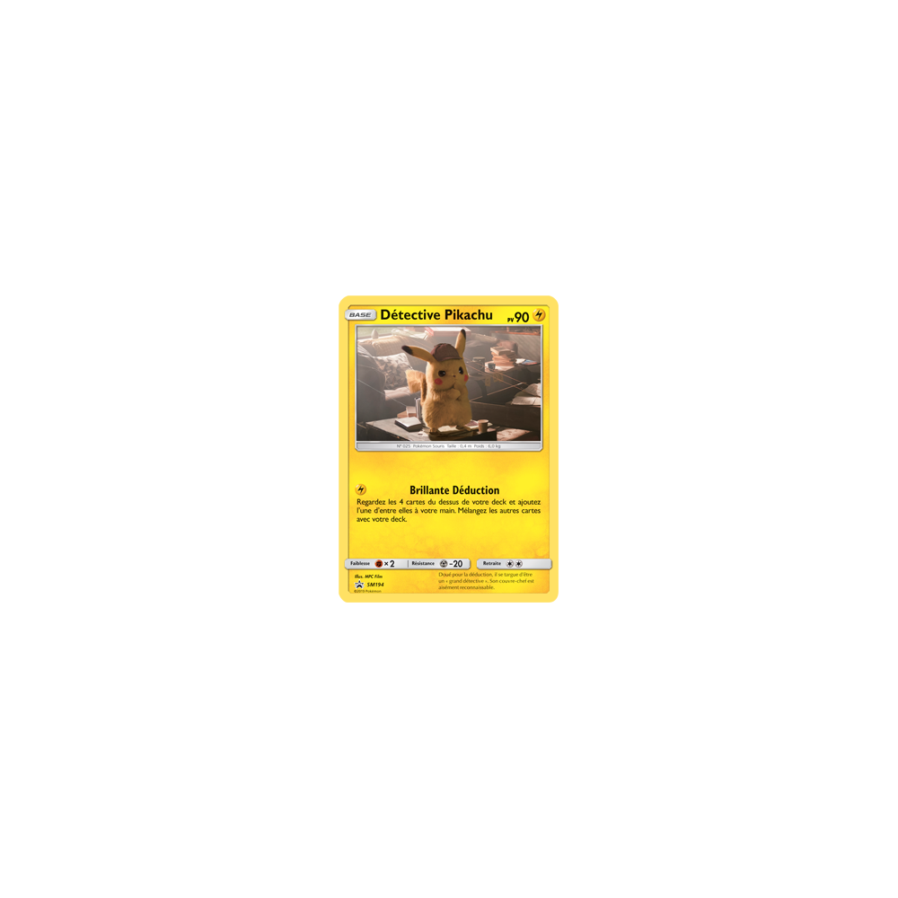 Détective Pikachu SM194 : - de Pokémon Promo SM (Soleil et Lune)