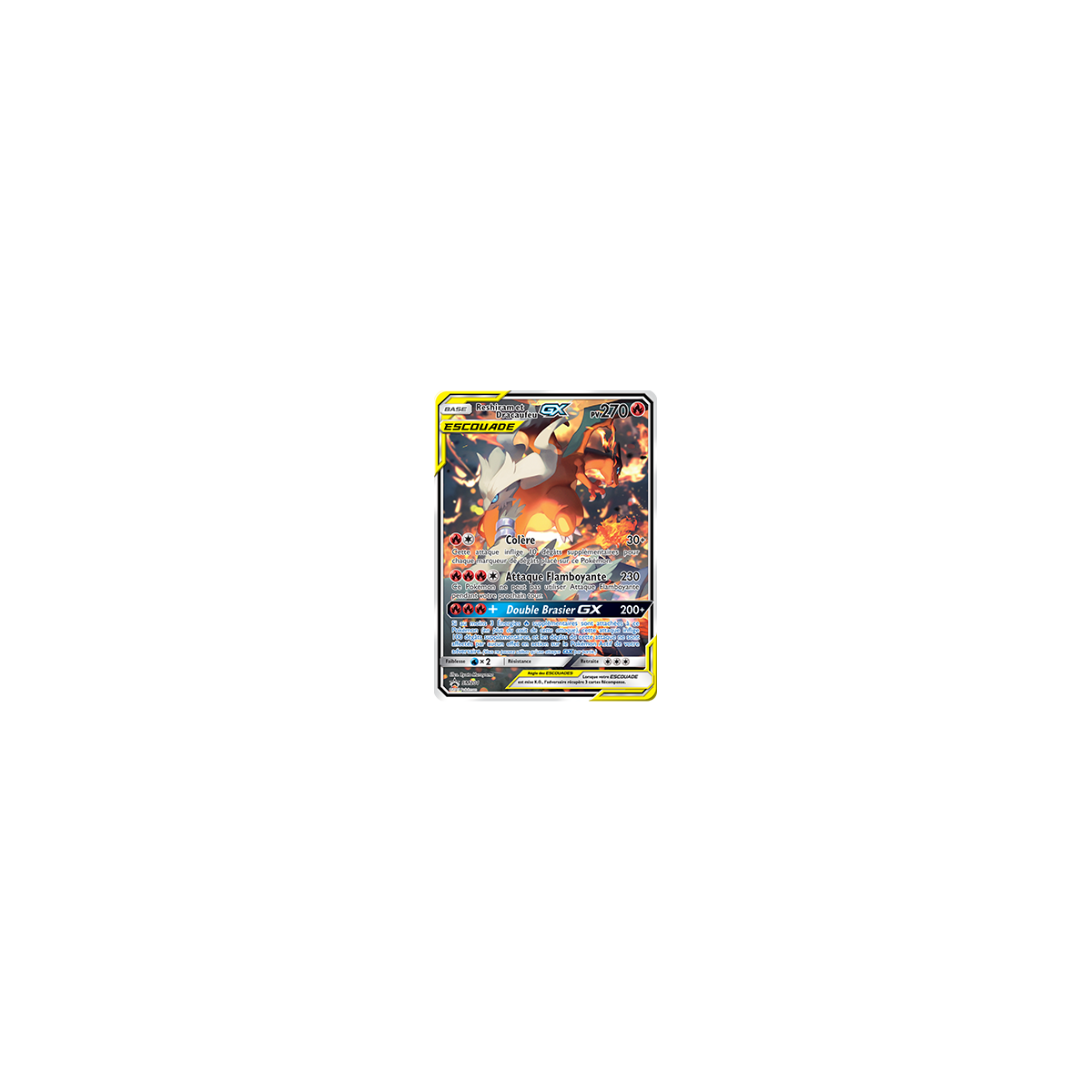 Carte Reshiram et Dracaufeu - de Pokémon SM201