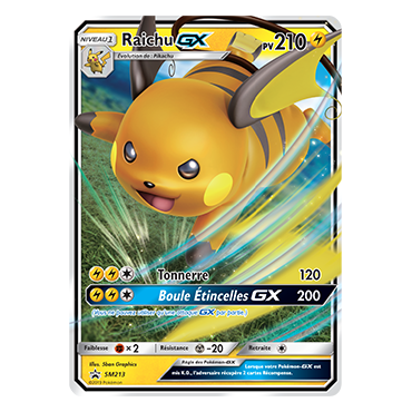 Raichu SM213 : - de Pokémon Promo SM (Soleil et Lune)